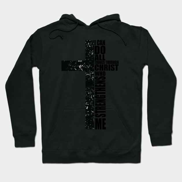 Jesus Bible text Cross sign Christian for men and women T-Shirt Hoodie by AVATAR-MANIA